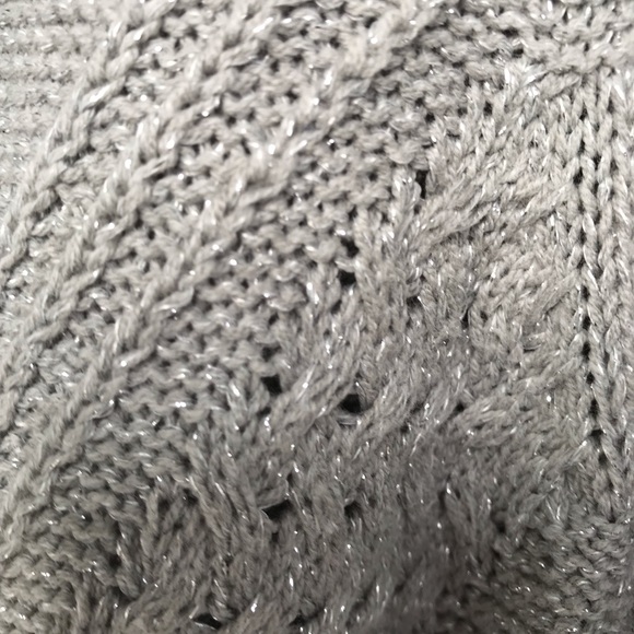 Croft & Barrow long silver cowl neck sweat…size 1X - Picture 5 of 8